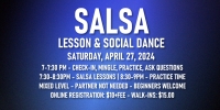 Salsa Lessons with Ava & Rodolfo - Saturday, April 27, 2024