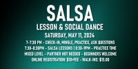 Salsa Lessons with Ava & Rodolfo - Saturday, May 18, 2024